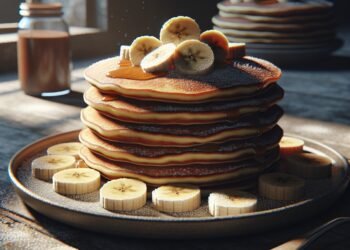 Panquecas de banana: opção vegetariana para o café da manhã