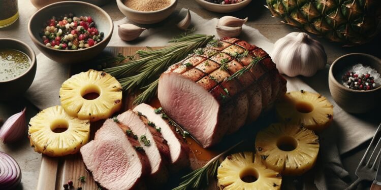 Passo a passo para preparar tender de porco com abacaxi