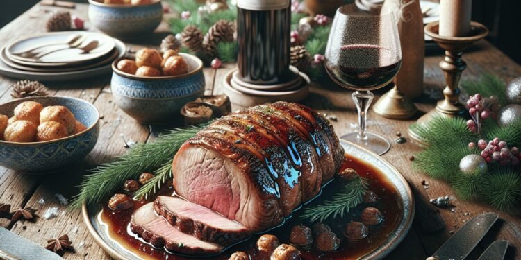 Aprenda a preparar um lombo assado com molho de vinho para o natal