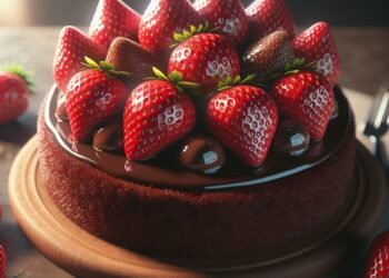 Bolo de brigadeiro com morango: a combinação perfeita de chocolate e fruta