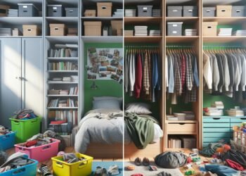 Dicas de organização para quartos bagunçados