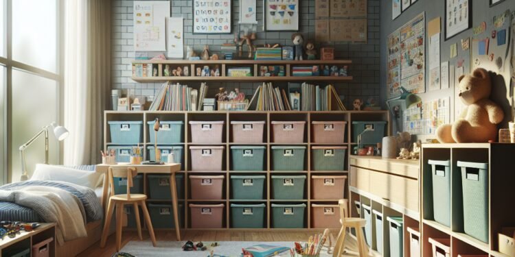 Como incentivar a organização no quarto das crianças