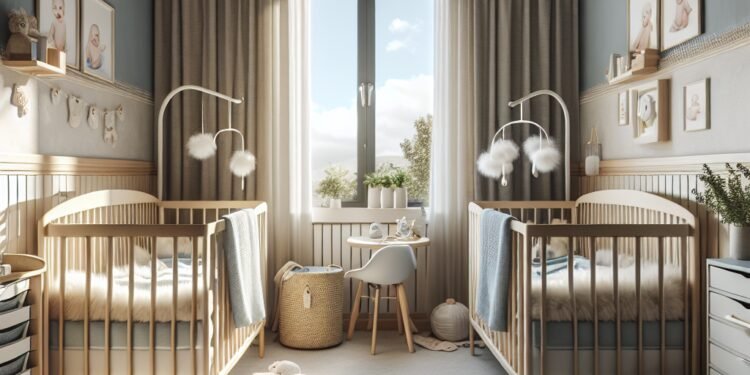 Quartos de bebês gêmeos: como criar um espaço funcional e charmoso