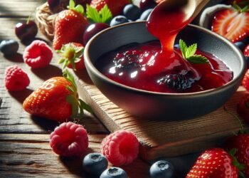 Como fazer molho de frutas vermelhas para sobremesas