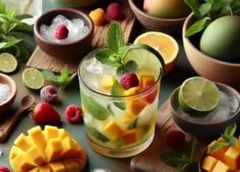 Aprenda a fazer um delicioso Mojito de Manga e Hortelã