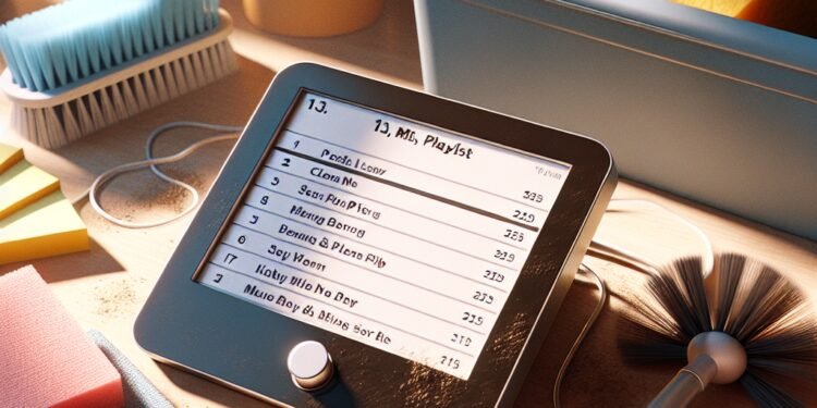 Playlist para um dia de limpeza e organização em casa