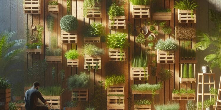 Como montar um jardim vertical com pallets