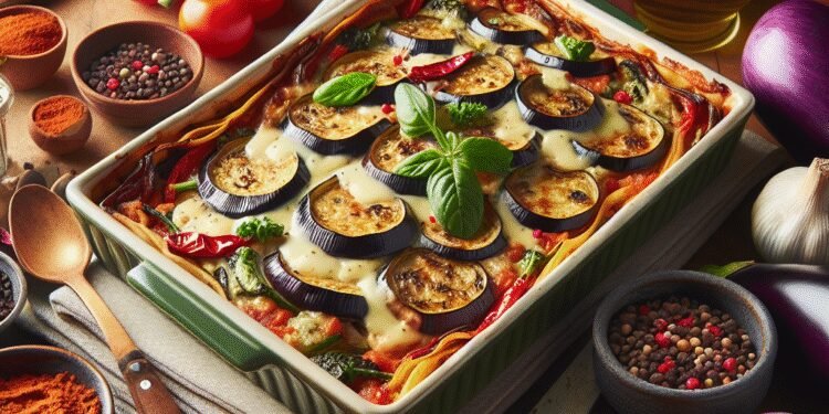 Receita Vegetariana de Lasanha de Berinjela Passo a Passo: Ingredientes, Quantidades, Rendimento e Dicas