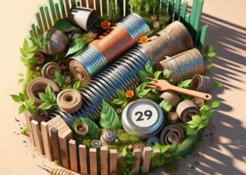 10 maneiras criativas de reutilizar materiais no jardim