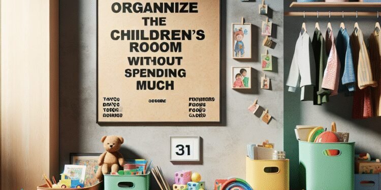Truques para Organizar o Quarto das Crianças sem Gastar Muito