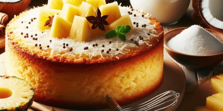 Bolo de Abacaxi com Coco: Ingredientes Claros, Modo de Preparo e Segredos para Ficar Fofinho
