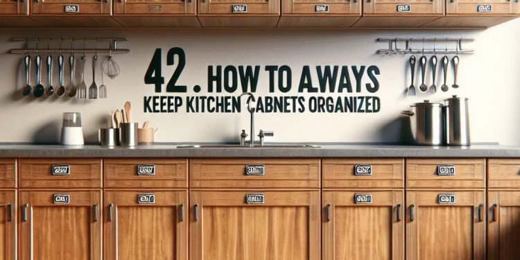 Como manter os armários da cozinha sempre organizados