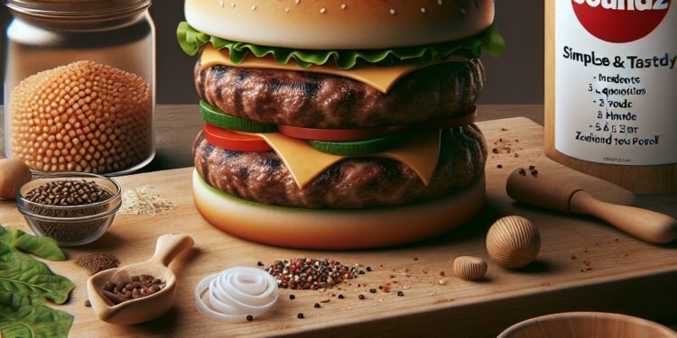Burger simples e saboroso: ingredientes com quantidades, rendimento e dicas